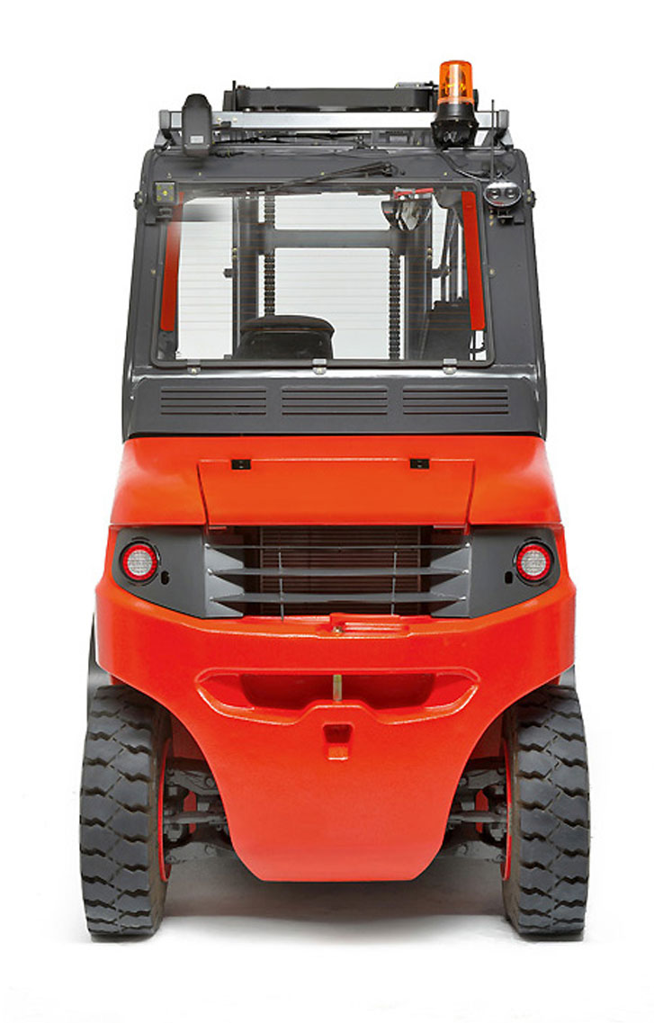 Linde series1279 E60-E80 electric forklift rear profile