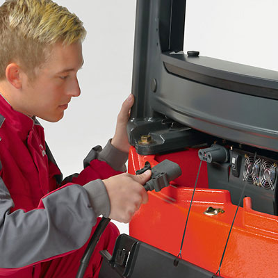 Linde series386 E12-E20L electric forklift linde energy management