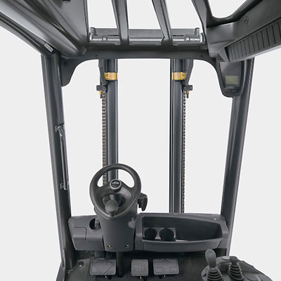 Linde series392 h20 h25 engine forklift drivers view