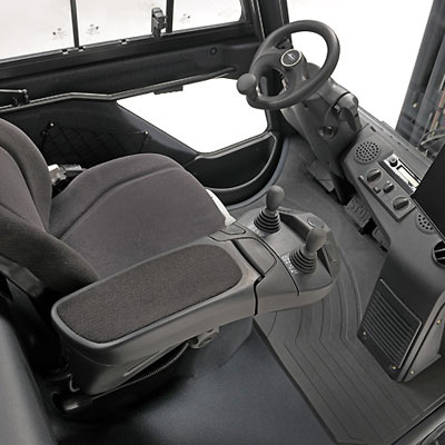 Linde series394 h40-h50 engine forklift operators compartment