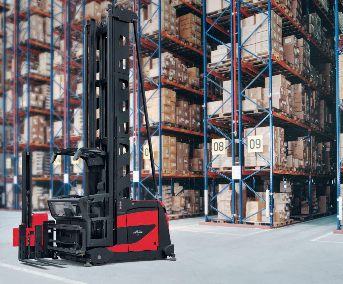 forklift hire linde 011 manup performance left