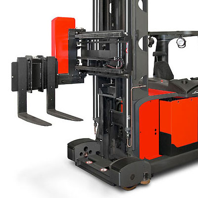 forklift hire linde a series 5022 man down electric reach truck forklift drive lift