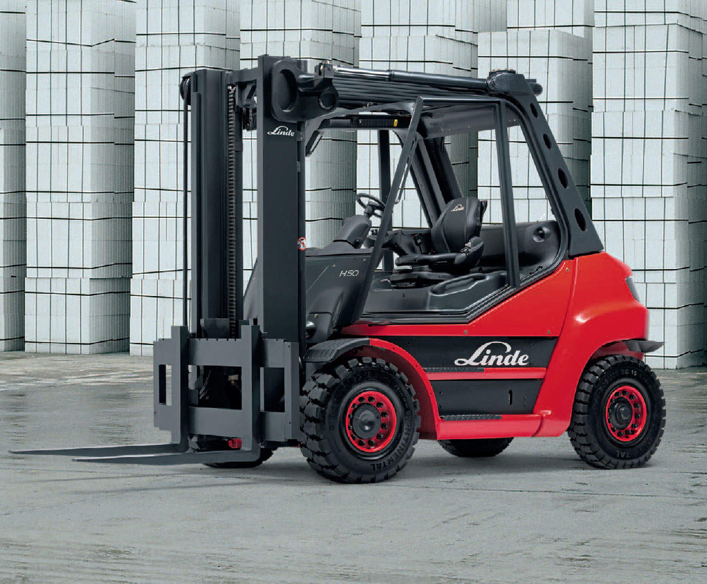 forklift hire linde h50 h80 performance left