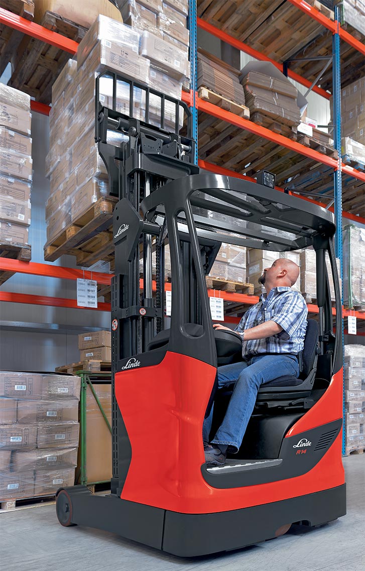 forklift hire linde series1120 r14 r20 electric reach truck forklift mast control