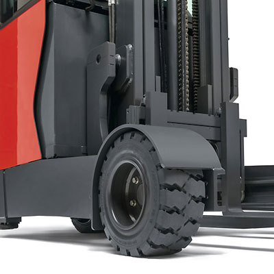 forklift hire linde series1120 r14 r20g electric reach truck forklift Wheels tyres suspension