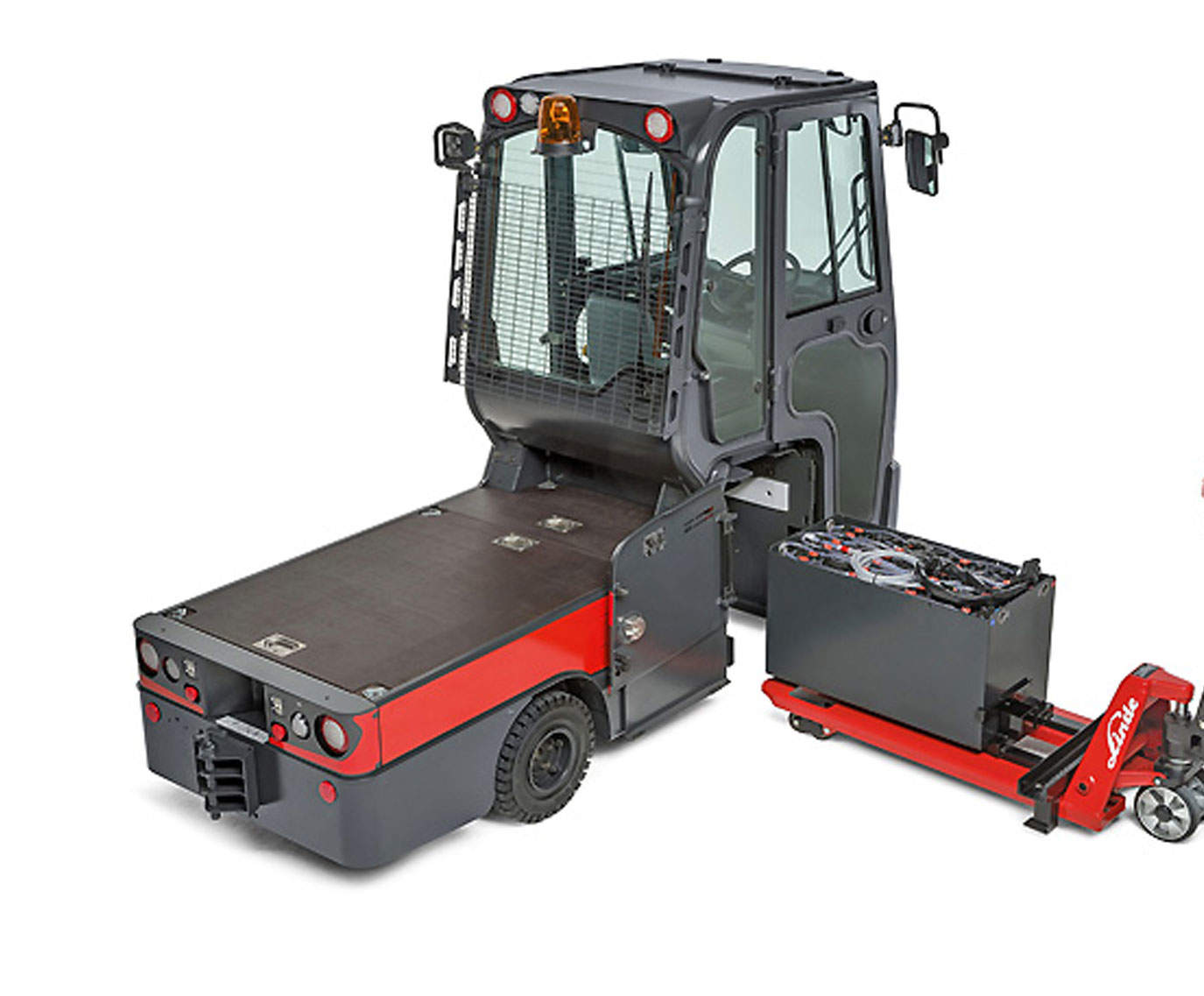 forklift hire linde series1191 W08 electric tow tractors battery