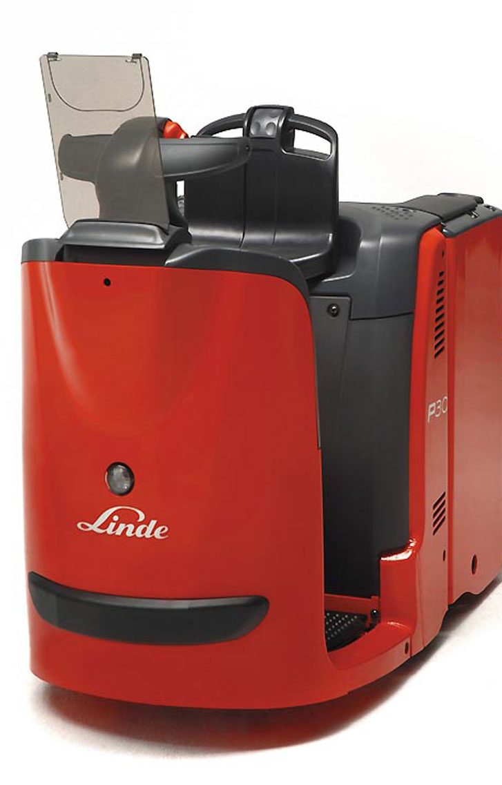 forklift hire linde series132 P30 electric tow tractor features