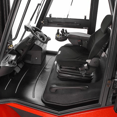 forklift hire linde series396 h50 h80 engine forklift operators compartment
