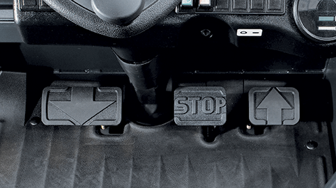 Forklift Hire - Linde series 1276 E25-E35 electric forklift pedal system