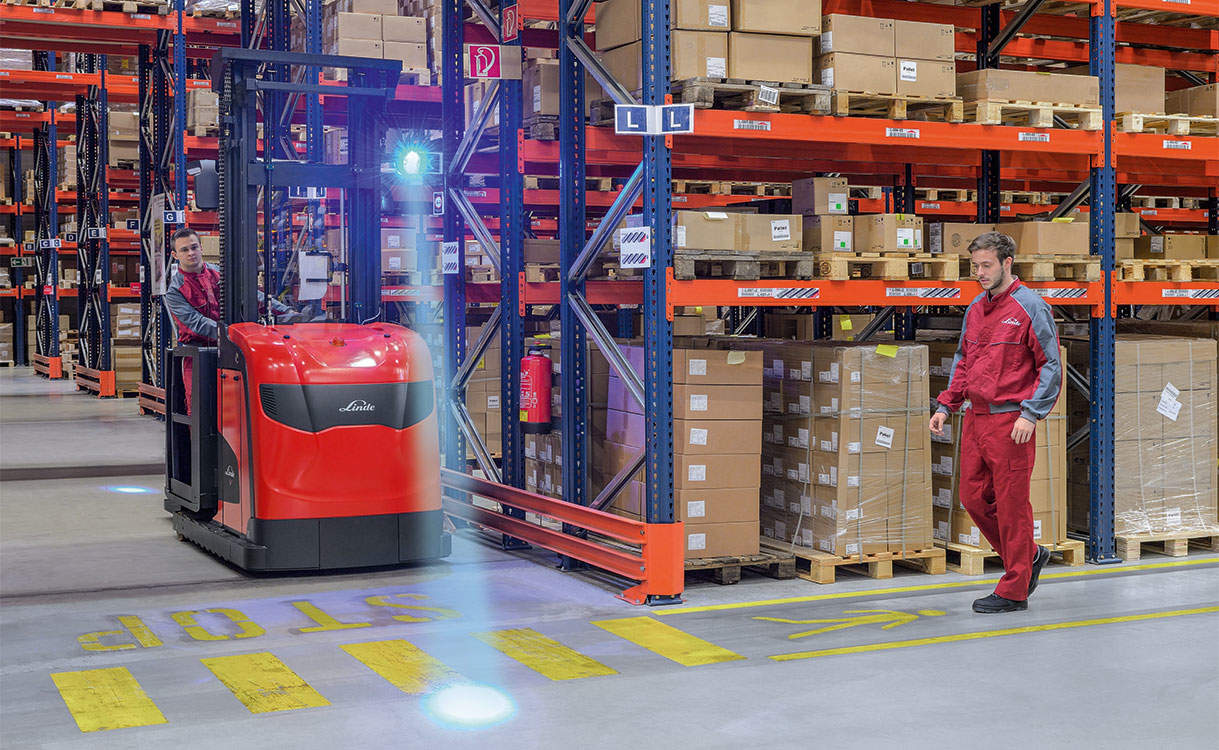 linde enterprise solutions bluespot warehouse