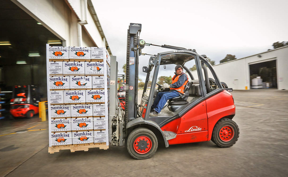 Linde Rental Solutions forklifts hire Mildura Fruit Company