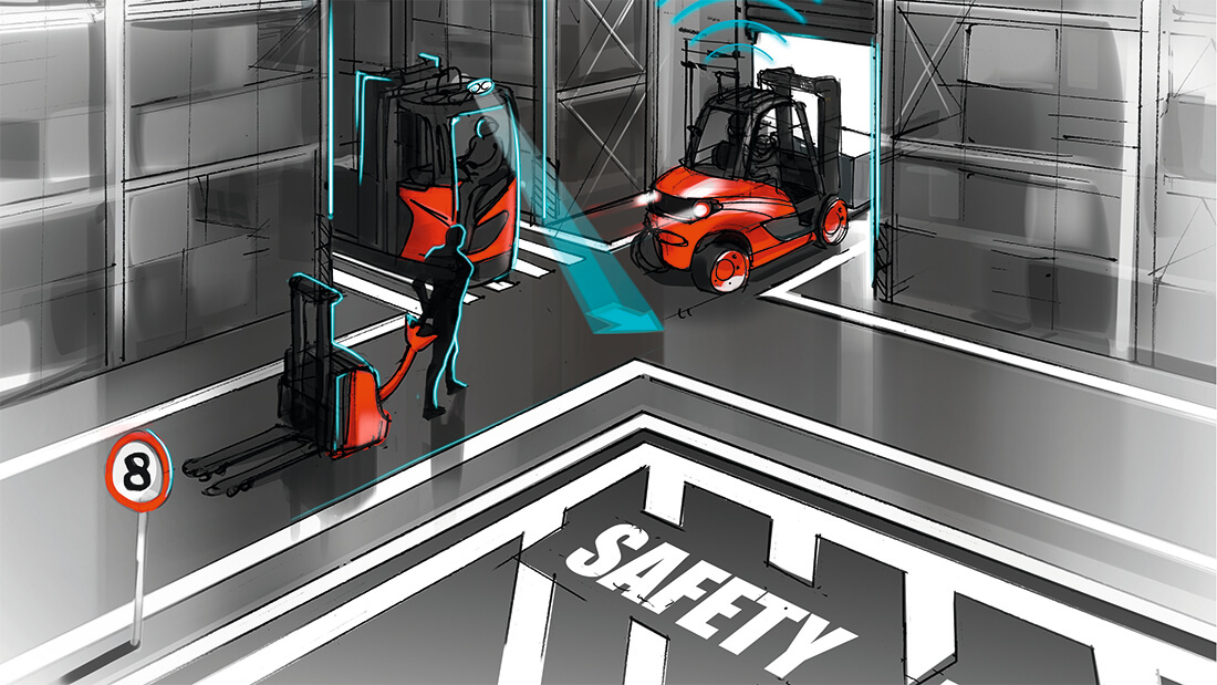 Linde Material Handling forklift safety