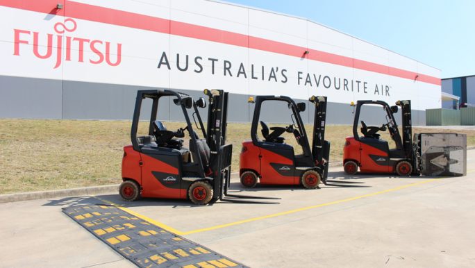 New Linde fleet sets Fujitsu General Australia for the future