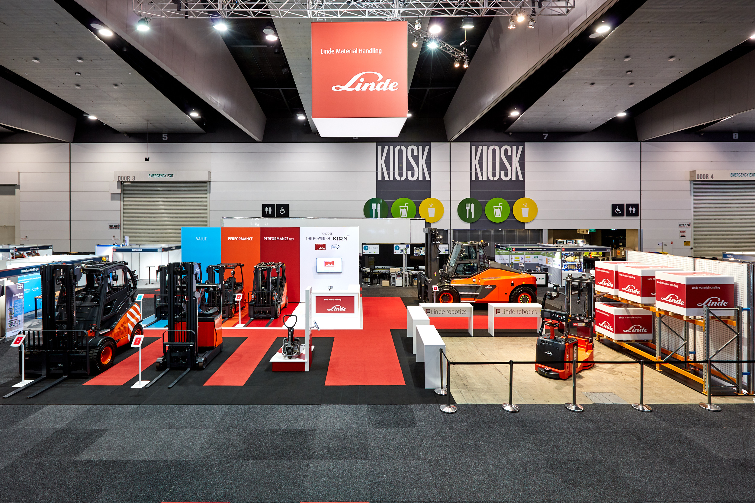 Linde's display at Megatrans